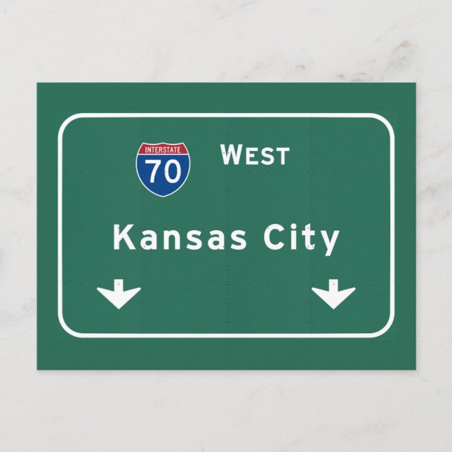 Postal Autopista interestatal KC de Kansas City (Anverso)