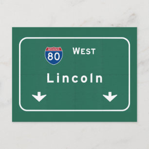 Postal Autopista Interestatal Lincoln Nebraska: