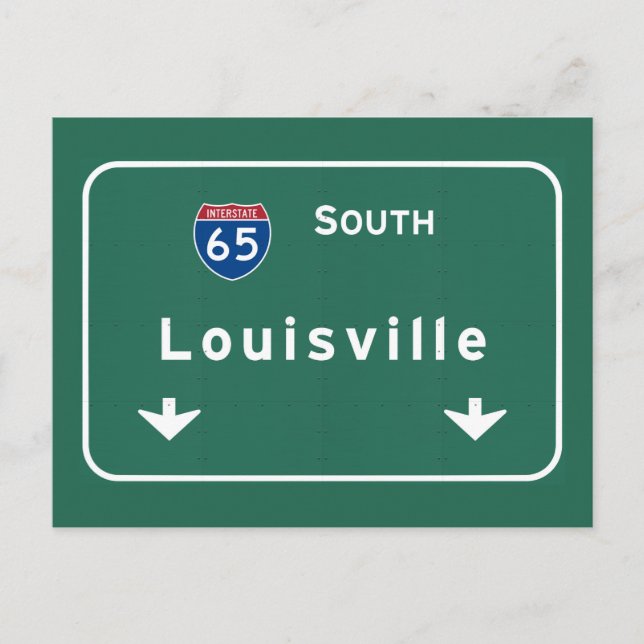 Postal Autopista interestatal Louisville Kentucky kt (Anverso)