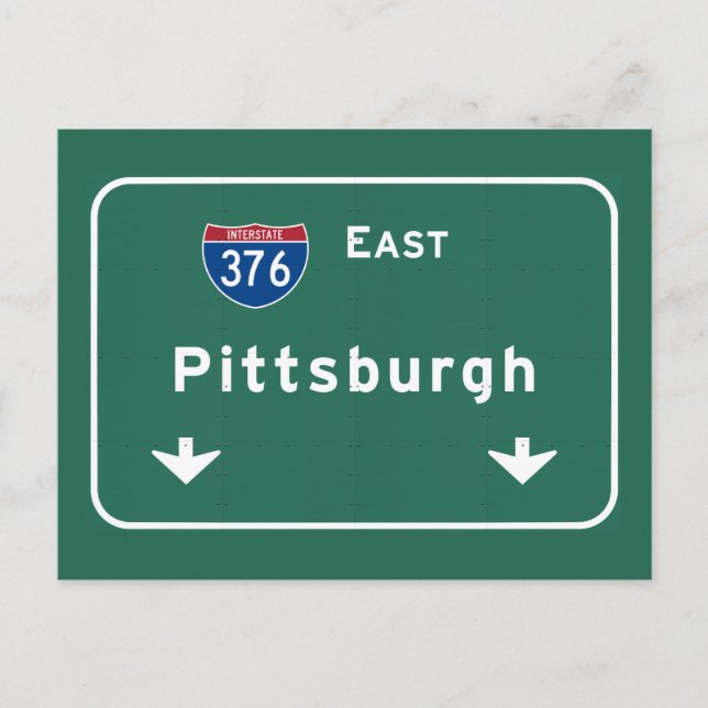 Postal Autopista Interestatal Pittsburgh Pennsylvania pa  (Anverso)