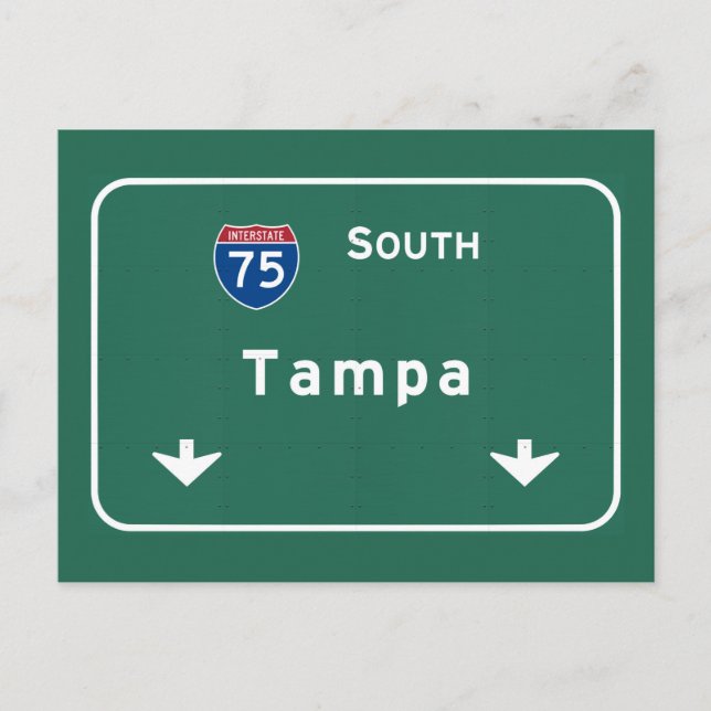 Postal Autopista Interestatal Tampa Florida : (Anverso)