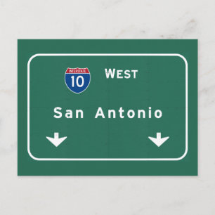 Postal Autopista interestatal Tx de San Antonio: