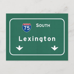 Postal Autopista Lexington Kentucky ky Interstate: