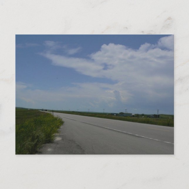 Postal Autopista solitaria (Anverso)