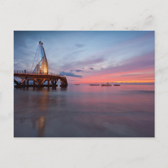 Postal Autopista Y Atardecer (Anverso)