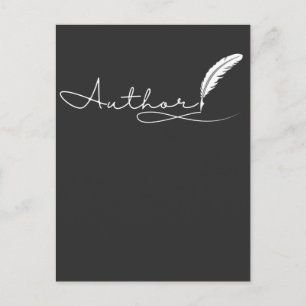 Postal Autor periodista escritor de libros novelista narr