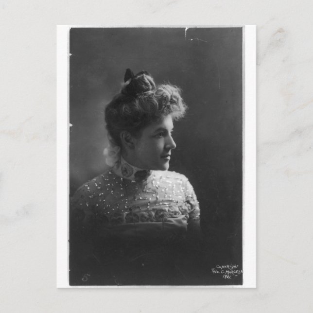 Postal Autora y poeta norteamericana Ella Wheeler Wilcox (Anverso)