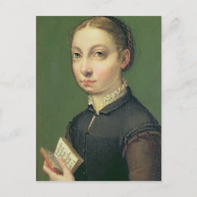 Postal Autoretrato, 1554 (Anverso)