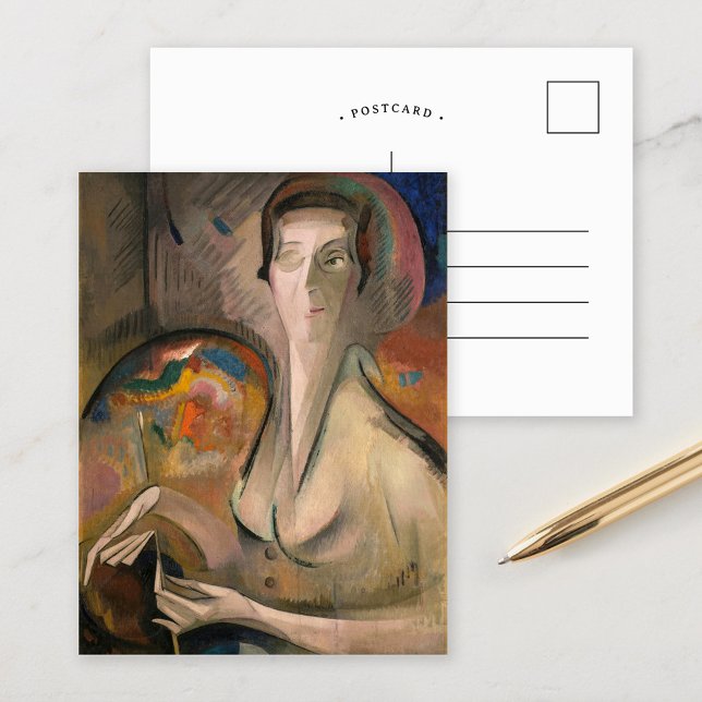 Postal Autoretrato | Alice Bailly (Subido por el creador)
