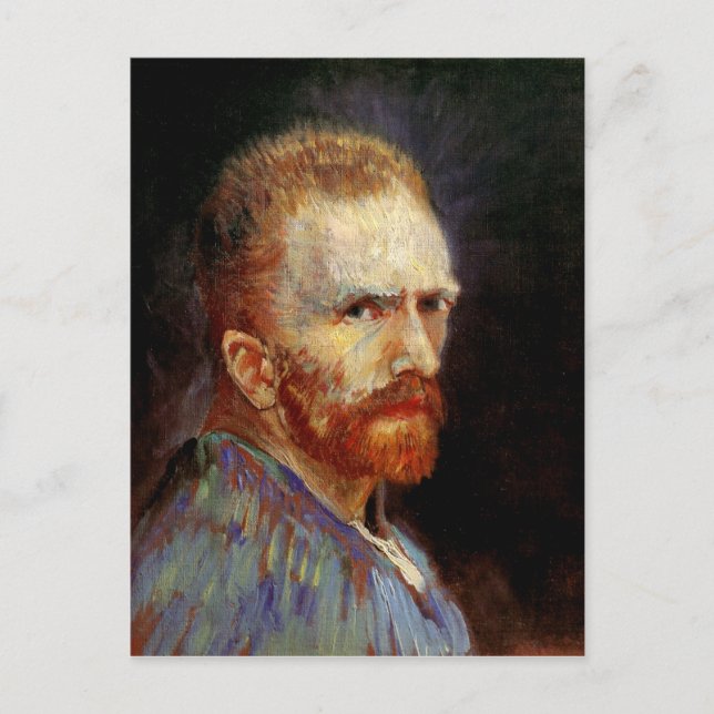 Postal Autoretrato, Bella Artes Vincent van Gogh (Anverso)