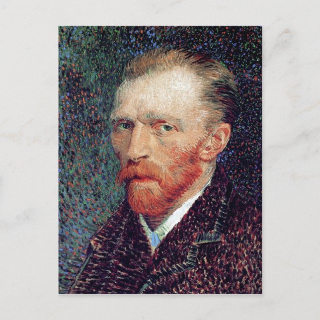 Postal Autoretrato, Bella Artes Vincent van Gogh (Anverso)