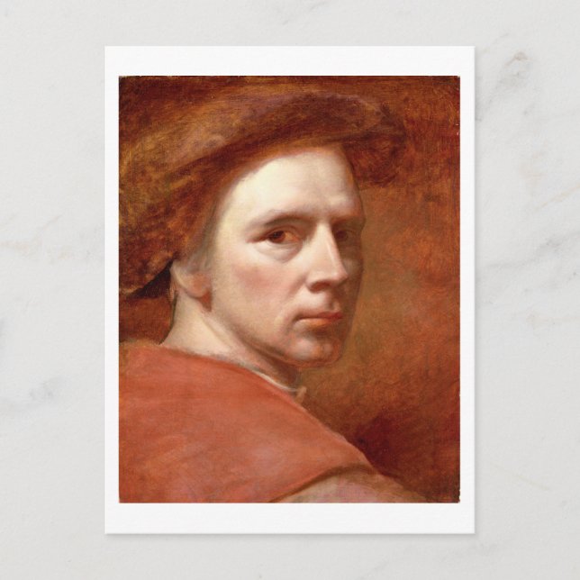 Postal Autoretrato, c.1830 (aceite sobre lienzo) (Anverso)
