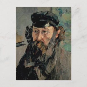 Postal Autoretrato con Casquette, Paul Cézanne