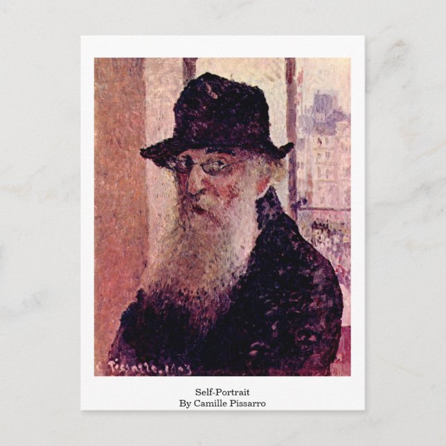 Postal Autoretrato De Camille Pissarro (Anverso)