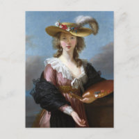 Autoretrato de Elisabeth Vigee Le Brun Postcard