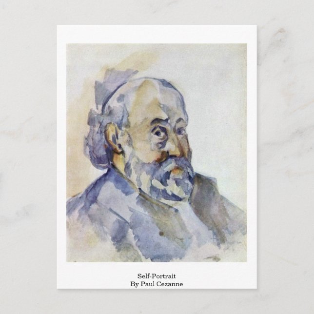 Postal Autoretrato De Paul Cezanne (Anverso)