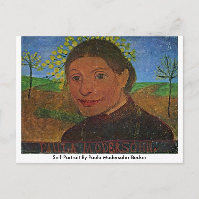 Postal Autoretrato De Paula Modersohn-Becker (Anverso)