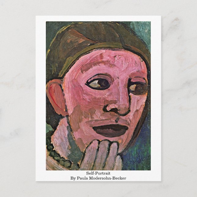 Postal Autoretrato De Paula Modersohn-Becker (Anverso)
