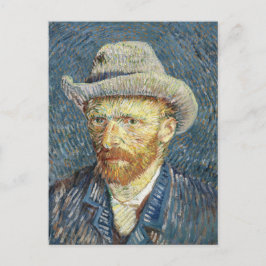 Postal Autoretrato de Van Gogh con Gorra de Grey Felt