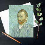 Postal Autoretrato de Vincent Van Gogh<br><div class="desc">El pintor holandés post-impresionista Vincent van Gogh pintó un autorretrato de aceite sobre lienzo en septiembre de 1889. El trabajo, que puede haber sido el último autorretrato de Van Gogh, fue pintado poco antes de abandonar Saint-Rémy-de-Provence en el sur de Francia. En este punto de vista de cabeza y hombros,...</div>