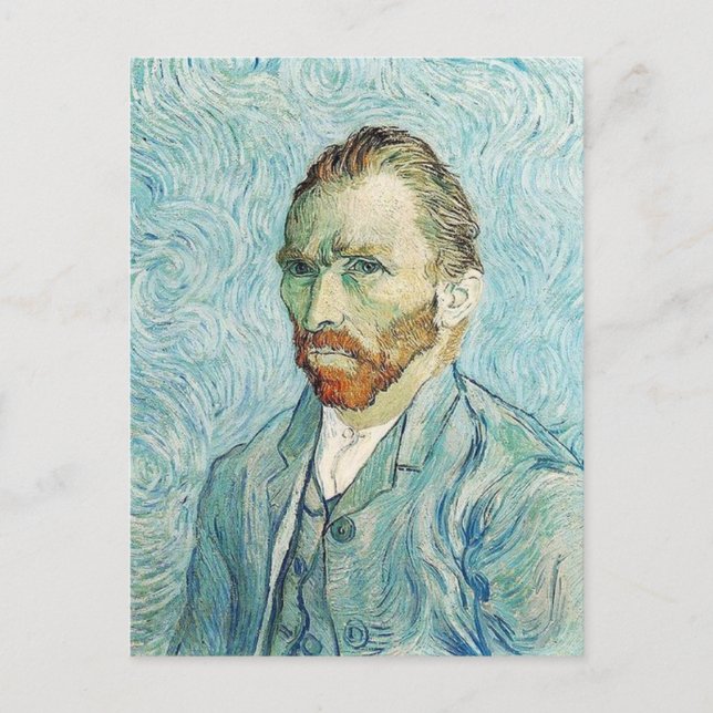 Postal Autoretrato de Vincent Van Gogh (Anverso)