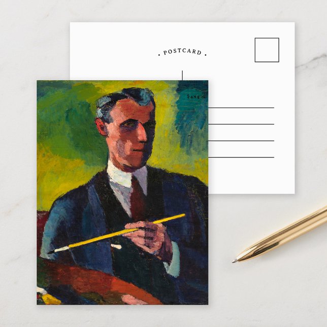 Postal Autoretrato | Henry Lyman SaŪen (Subido por el creador)