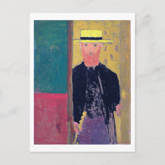 Postal Autoretrato (hombre con barba), Edouard Vuillard (Anverso)