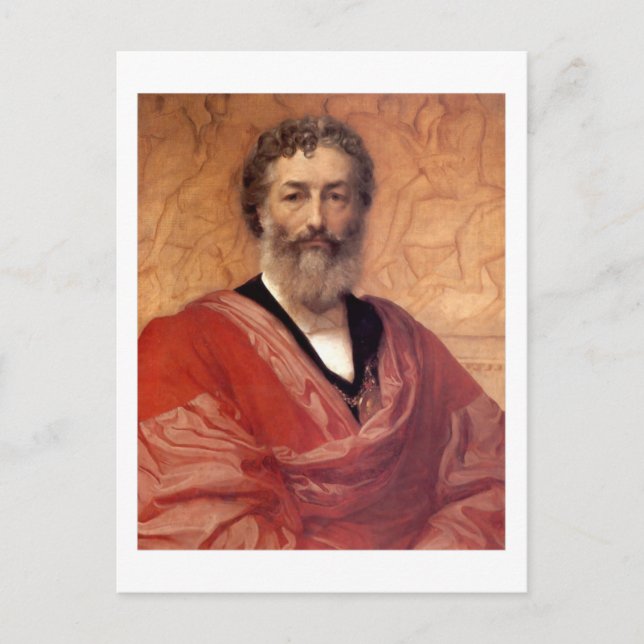 Postal Autoretrato - Lord Frederick Leighton (Anverso)