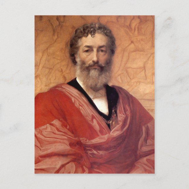 Postal Autoretrato - Lord Frederick Leighton (Anverso)