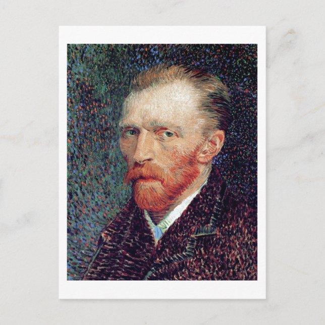 Postal Autoretrato, Vincent van Gogh (Anverso)