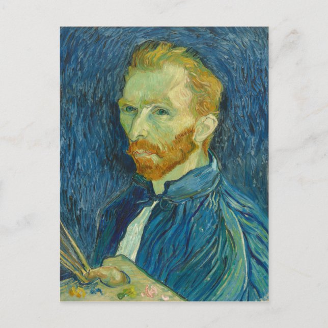 Postal Autoretrato, Vincent van Gogh (Anverso)