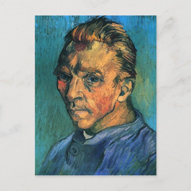 Postal Autoretrato, Vincent van Gogh (Anverso)