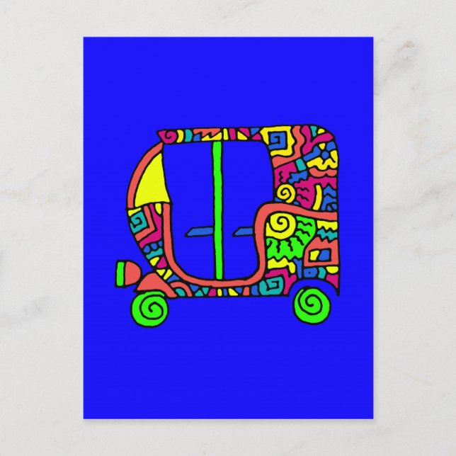 Postal autorickshaw zenscrawl (Anverso)