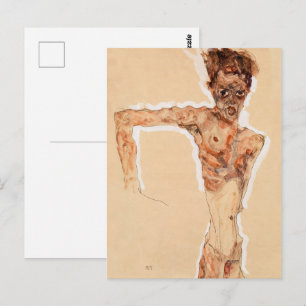 Postal Autorretrato (1911) Egon Schiele