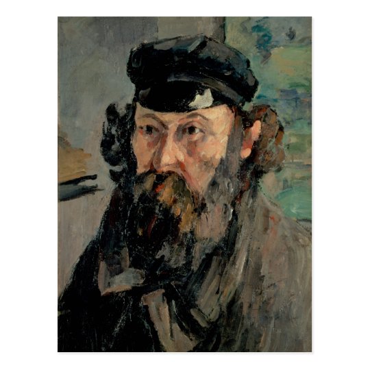 Postal Autorretrato con Casquette, Paul Cézanne