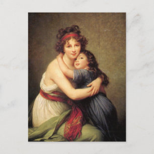 Postal Autorretrato con hija de Elisabeth Le Brun P