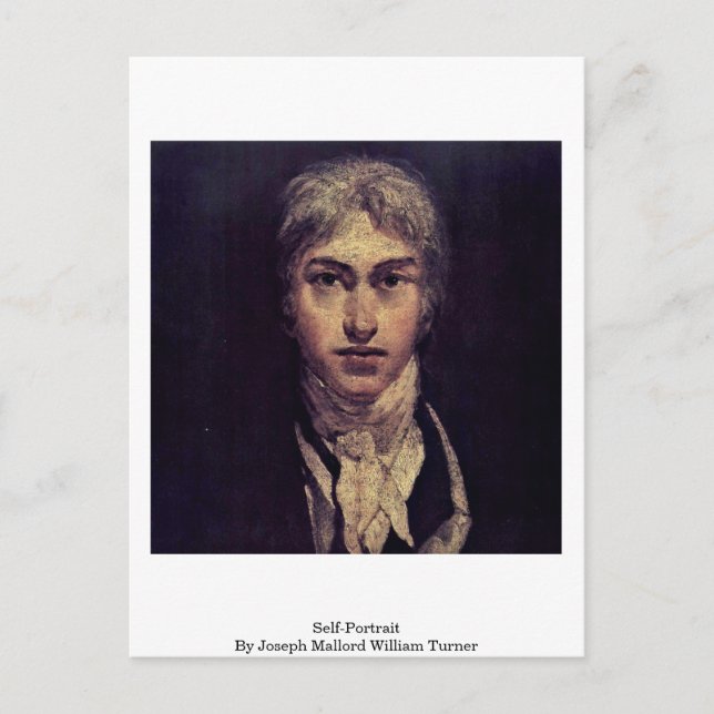 Postal Autorretrato De Joseph Mallord William Turner (Anverso)