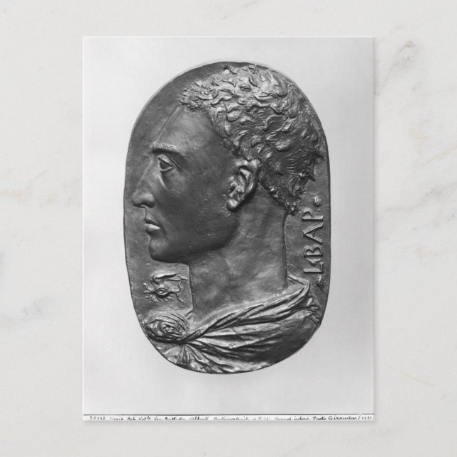 Postal Autorretrato de Medallion (Anverso)