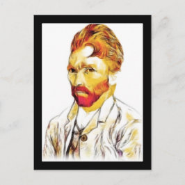 Postal Autorretrato de Van Gogh con nuevo peinado