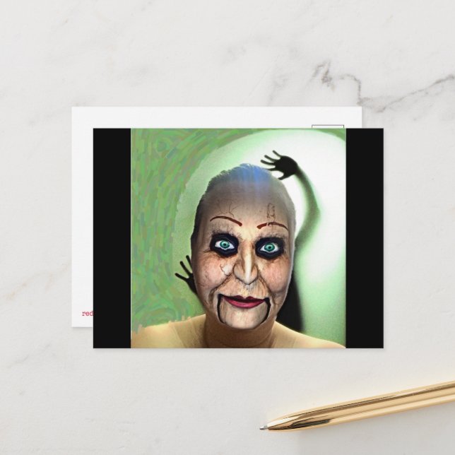 Postal autorretrato de Ventriloquista Dummy (Anverso/Reverso In Situ)