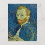 Postal Autorretrato de Vincent van Gogh<br><div class="desc">Un maravilloso autorretrato de Vincent van Gogh de 1889 que muestra su enérgica pincel pinta colores vivos.</div>