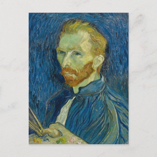 Postal Autorretrato de Vincent van Gogh (Anverso)