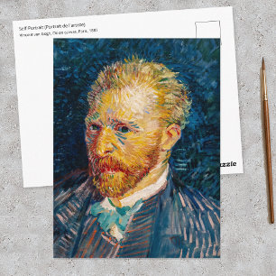 Postal Autorretrato de Vincent Van Gogh