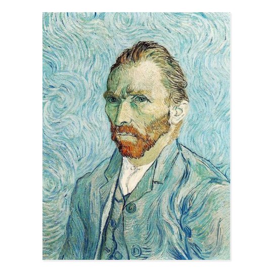 Postal Autorretrato de Vincent van Gogh
