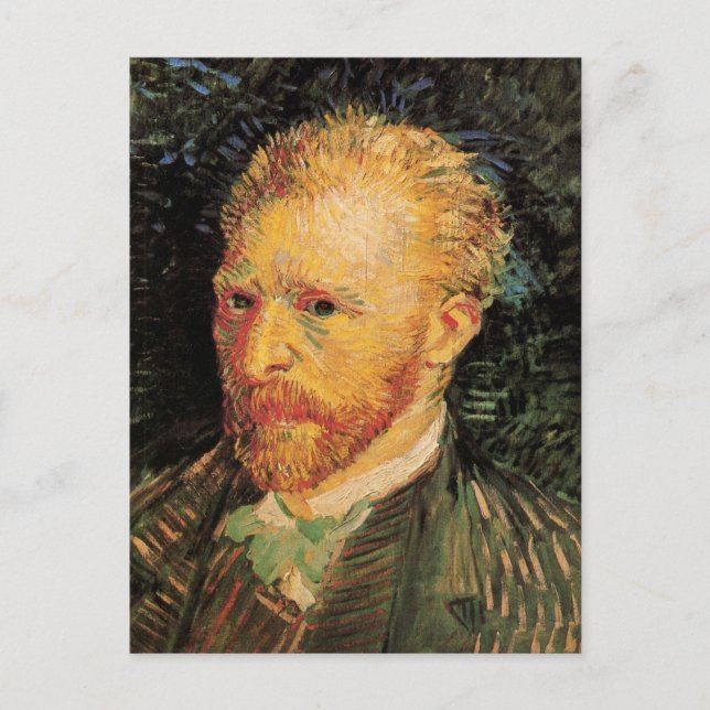 Postal Autorretrato de Vincent van Gogh, Arte fino vintag (Anverso)