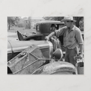 Postal Autos de trabajadores migratorios de la fruta, 194