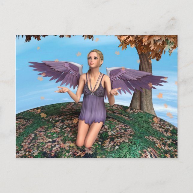 Postal Autumn Angel (Anverso)
