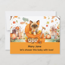 Autumn Baby Shower para los amantes del gato