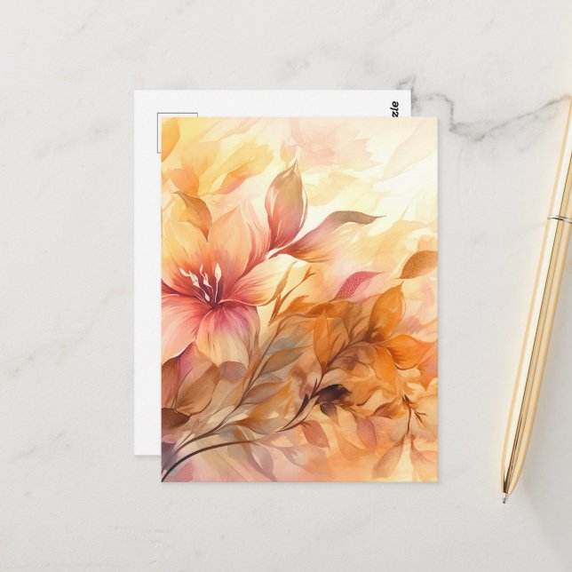 Postal Autumn Bouquet (Anverso/Reverso In Situ)
