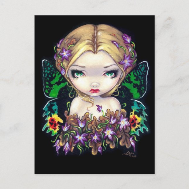 Postal "Autumn Crocus Fairy" (Anverso)